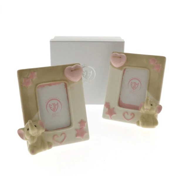 IDEA REGALO NASCITA 03103 Ciuffo elef.pf rosa s2 cm13 cbox 
