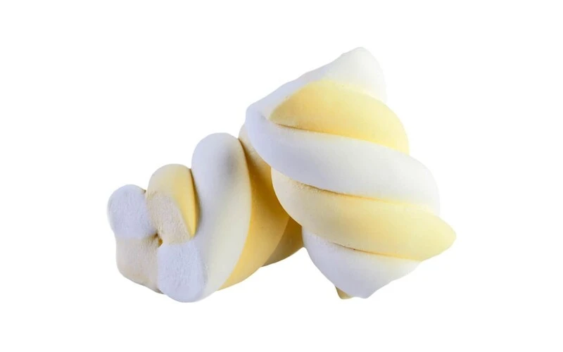 MARSH MALLOW TRECCIA BIANCO E GIALLA 1 KG