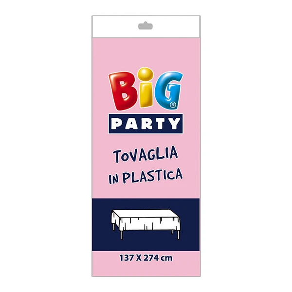 TOVAGLIA IN PLASTICA ROSA 137X274 CM 1 PZ