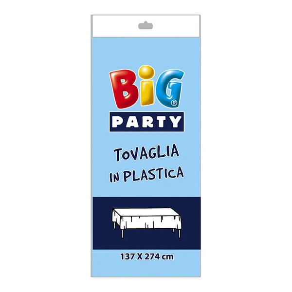 TOVAGLIA IN PLASTICA AZZURRA 137X274 CM 1 PZ