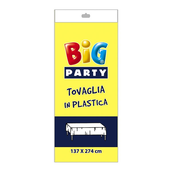 TOVAGLIA IN PLASTICA GIALLO 137X274 CM  1 PZ