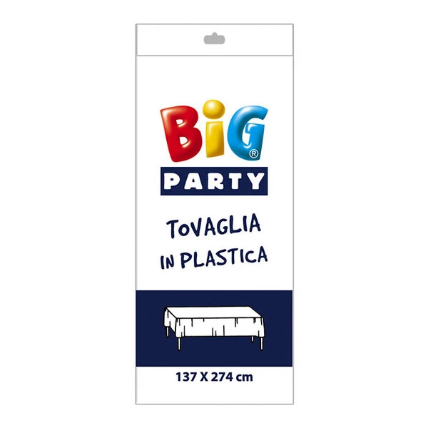 TOVAGLIA IN PLASTICA BIANCA 137X274 CM  1 PZ