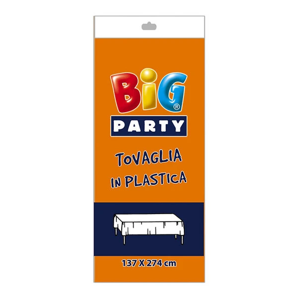 TOVAGLIA IN PLASTICA ARANCIONE 137X274 CM  1 PZ