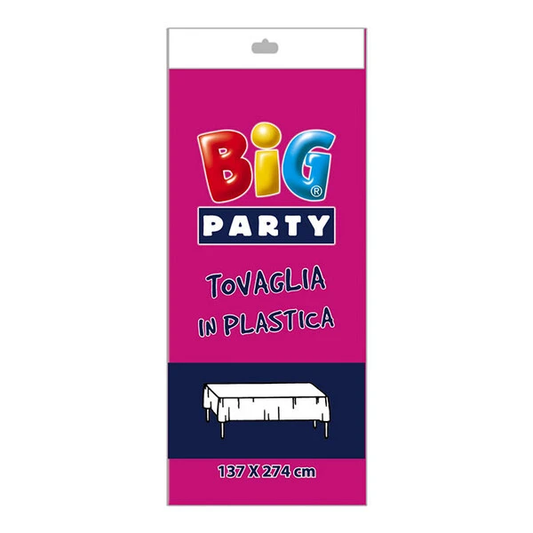TOVAGLIA IN PLASTICA FUCSIA 137X274 CM  1 PZ