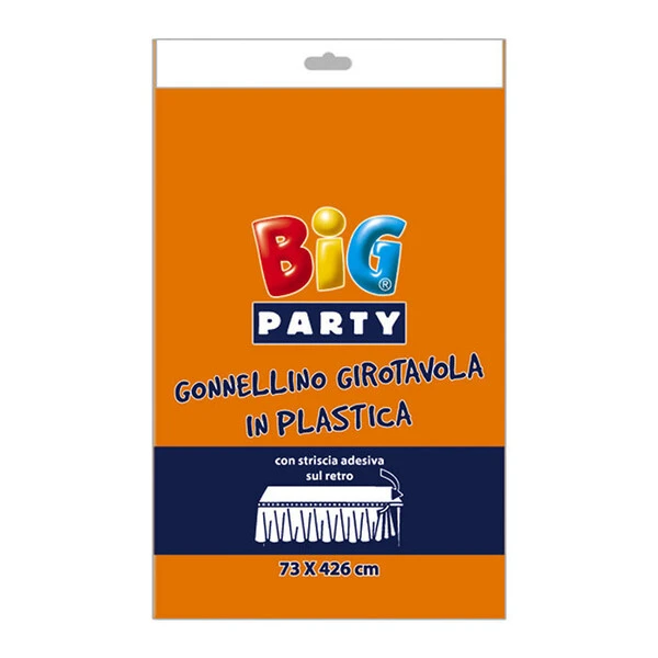GONNELLONE IN PLASTICA ARANCIONE 73X426 CM