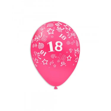 PALLONCINO LATTICE FUCSIA 18° (30 CM CIRCA) 100 PZ 