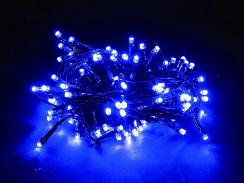 "NATALE" 180 LED BLU  CON MOTORE ELETTRONICO E TRASFORMATORE CAVO 9+5 MT  