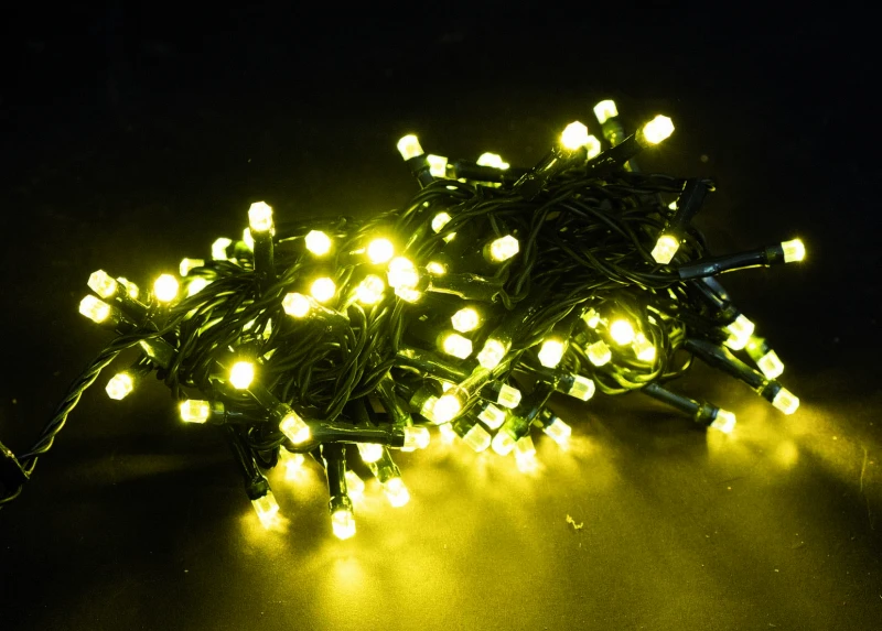 "NATALE" 180 LED ORO CON MOTORE ELETTRONICO E TRASFORMATORE CAVO 9+5 MT 
