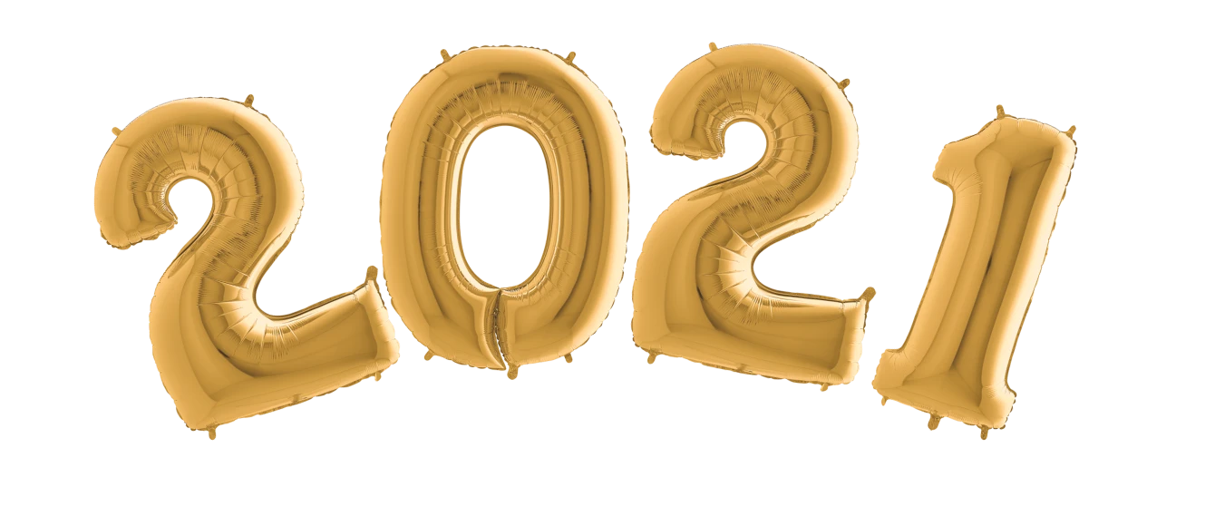 "NATALE" KIT PALLONCINI NUMERALI ORO 2021 GONFIAILI AD ELIO CM 100