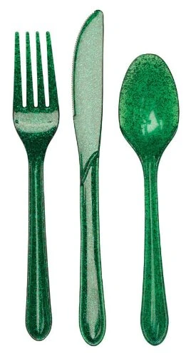 "NATALE" 24 posate assortiti cucchiai coltelli e forchette 