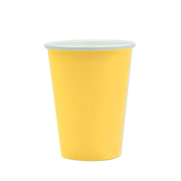 BICCHIERE ECOLOR 200 CC GIALLO