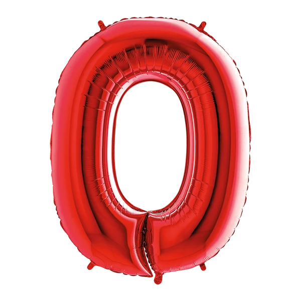 PALLONCINO NUMERO 0 ROSSO DA 35 CM GONFIABILE AD ARIA 1 PZ