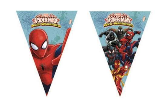 FESTONE BANDIERINA SPIDERMAN IN PLASTICA 2,3 MT 1 PZ