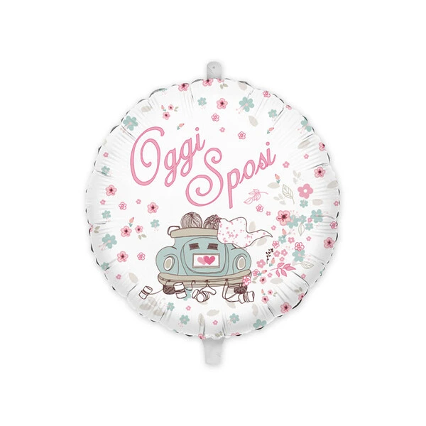 PALLONCINO OGGI SPOSI GONFIABILE AD ELIO (45 CM CIRCA) 1 PZ