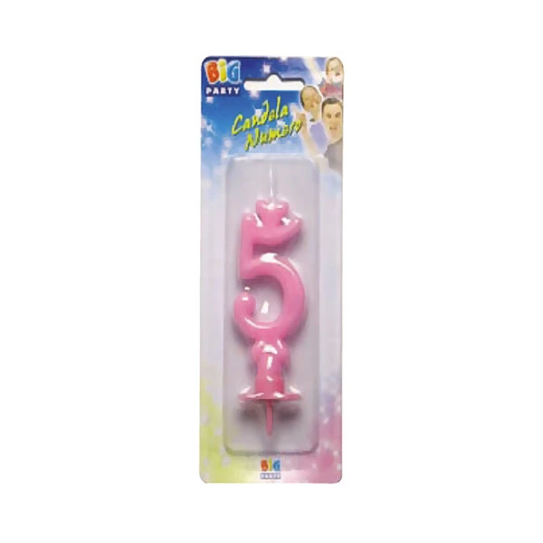 CANDELA N. -5- ROSA MAXI 15 CM  1 PZ