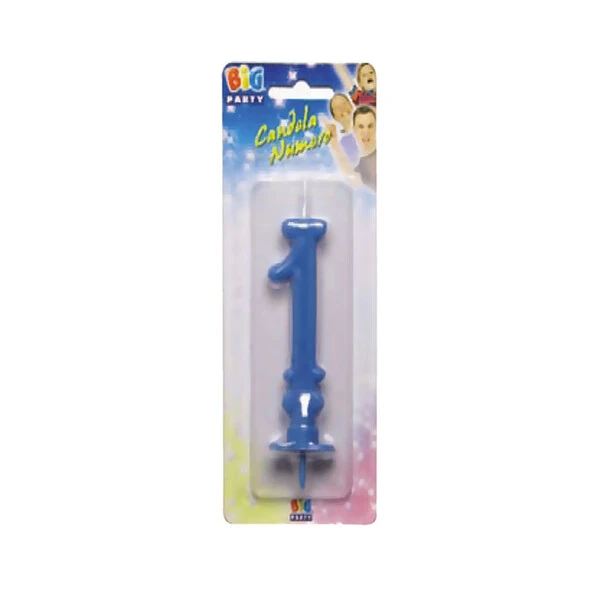 CANDELA N. -1- AZZURRA MAXI 15 CM  1 PZ