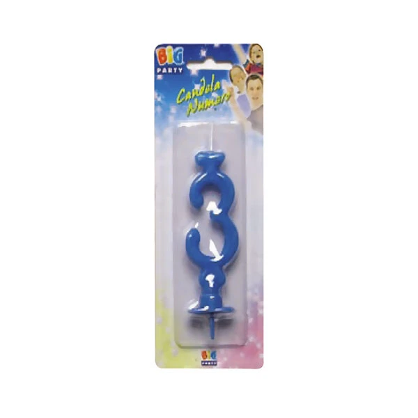 CANDELA N. -3- AZZURRA MAXI 15 CM  1 PZ