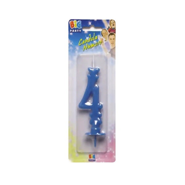 CANDELA N. -4- AZZURRA MAXI 15 CM  1 PZ