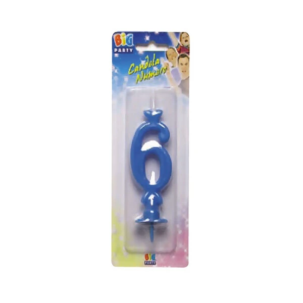 CANDELA N. -6- AZZURRA MAXI 15 CM  1 PZ