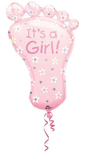 PALLONCINO PIEDE GIRL GONFIABILE AD ELIO (58 X 82 CM) 1 PZ