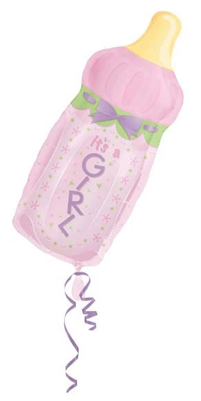 PALLONCINO BIBERON GIRL GONFIABILE AD ELIO (79 CM CIRCA) 1 PZ
