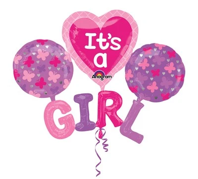 MULTI-PALLONCINO GIRL GONFIABILE AD ELIO (134 X 99 CM ) 1 PZ