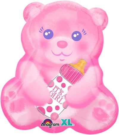 MINI PALLONCINO ORSO GIRL GONFIABILE AD ARIA 1 PZ