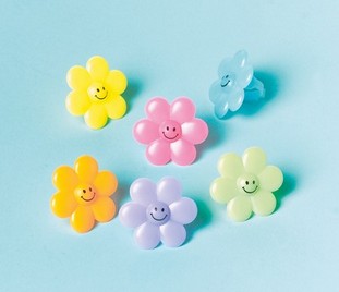 Anelli fiore 24 pz 