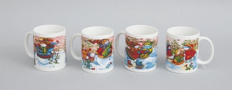 "NATALE" TAZZA CERAMICA CM.7X9,5H DECORI NATALIZI