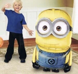 PALLONCINO SAGOMA MINIONS GRANDEZZA NATURALE GONFIABILE AD ELIO