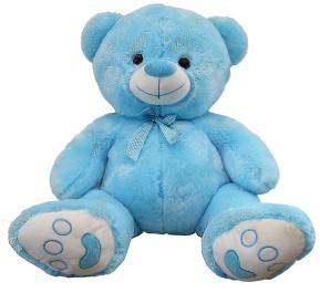 B8043-Peluche orso baby azzurro 90 cm  