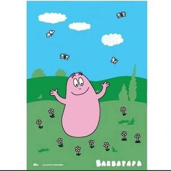 TOVAGLIA BARBAPAPA  120 CM X 180 CM