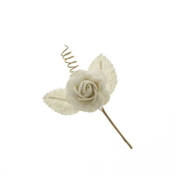 FIORI BIAN EGLE RAMO 9 CM BIANCO 12 PZ