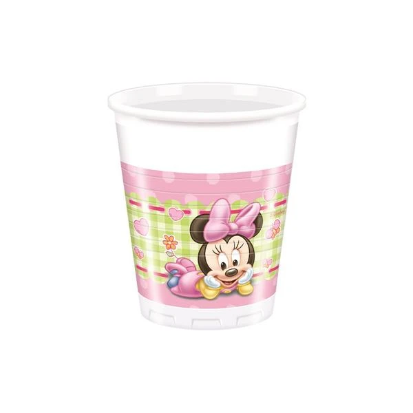 8 BICCHIERI BABY MINNIE 200 CC