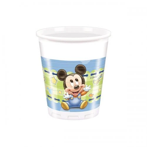 8 BICCHIERI BABY TOPOLINO  200 CC