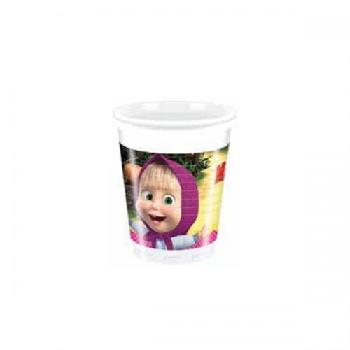 BICCHIERE MASHA E ORSO   8 PZ
