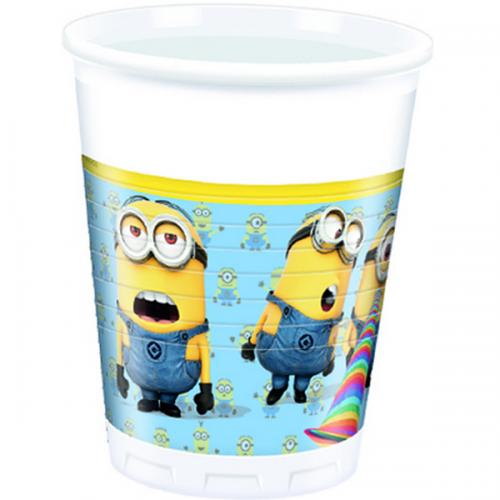 BICCHIERE MINIONS 18 CM 8 PZ