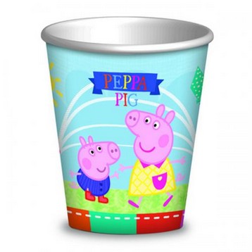 BICCHIERE PEPPA PIG   8 PZ