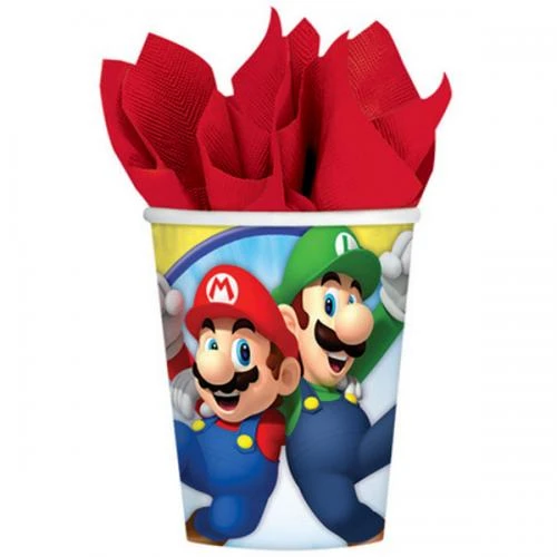 BICCHIERE SUPER MARIO  8 PZ