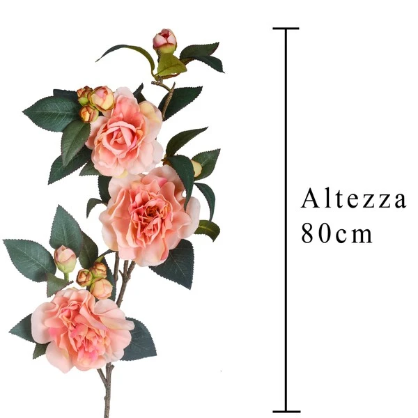 FIORE CAMELIA 80 CM ROSA PESCA