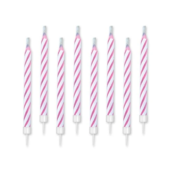 CANDELINE MAGICHE ROSA CM 8 10 PZ