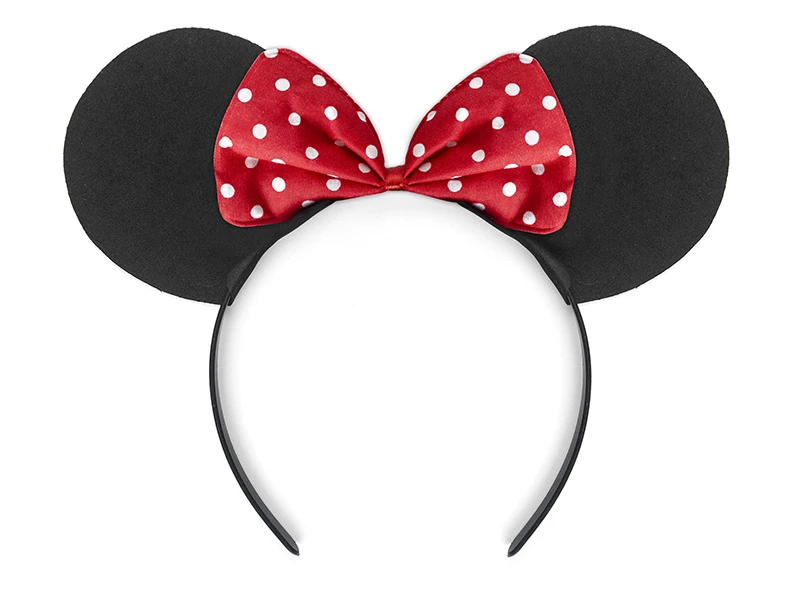 CERCHIETTO MINNIE ROSSO E NERO  