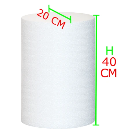 Cilindri polistirolo per allestimenti