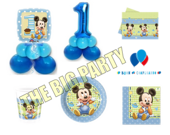 KIT TAVOLA BABY TOPOLINO + COMPOSIZIONI DI PALLONCINI