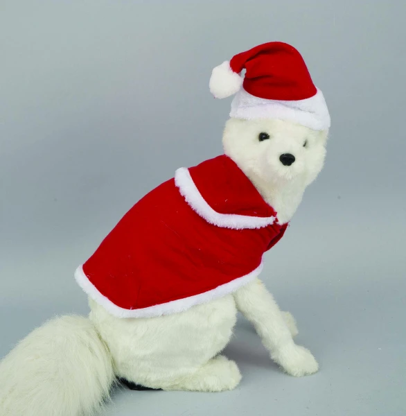 "NATALE" COSTUME ROSSO PER CAGNOLINO    