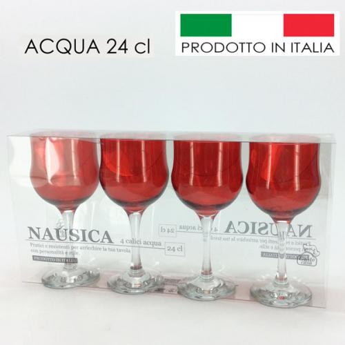 "NATALE" Calici o flute varie misure 4pz 