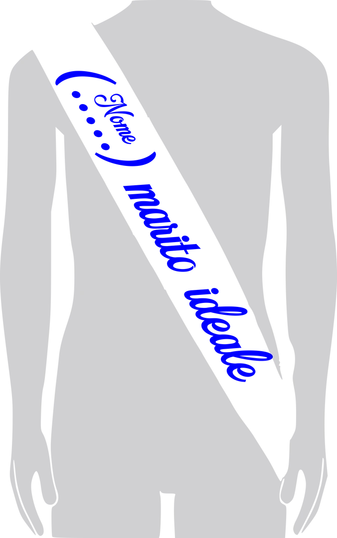 PERSONALIZZAZIONE FASCIA UOMO "(NOME) MARITO IDEALE" BOYF003