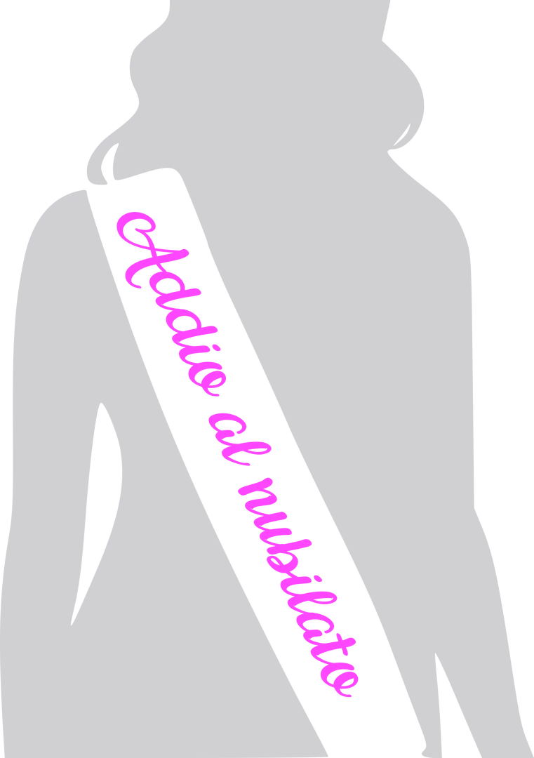 PERSONALIZZAZIONE FASCIA DONNA "ADDIO AL NUBILATO" GIRLB001