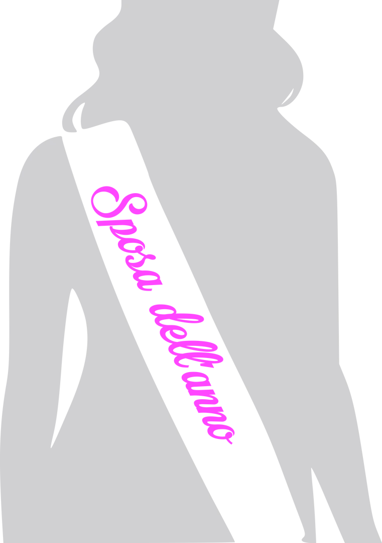 PERSONALIZZAZIONE FASCIA DONNA "SPOSA DELL'ANNO" GIRLB006