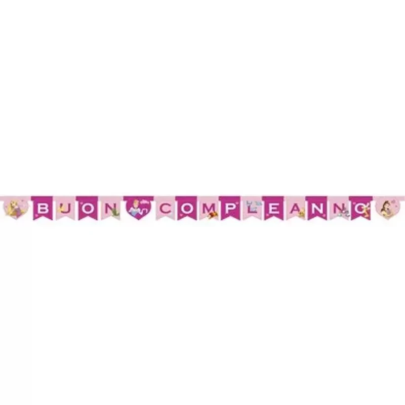 FESTONE RAPUNZEL PRINCIPESSE BUON COMPLEANNO 2.4 MT  